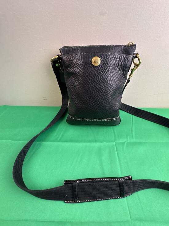 Coach Handbags - Coach Black Pebbled Leather Small Crossbody Bag
